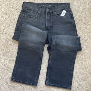 NEW - Old Navy Men's Dark Gray Straight Jeans